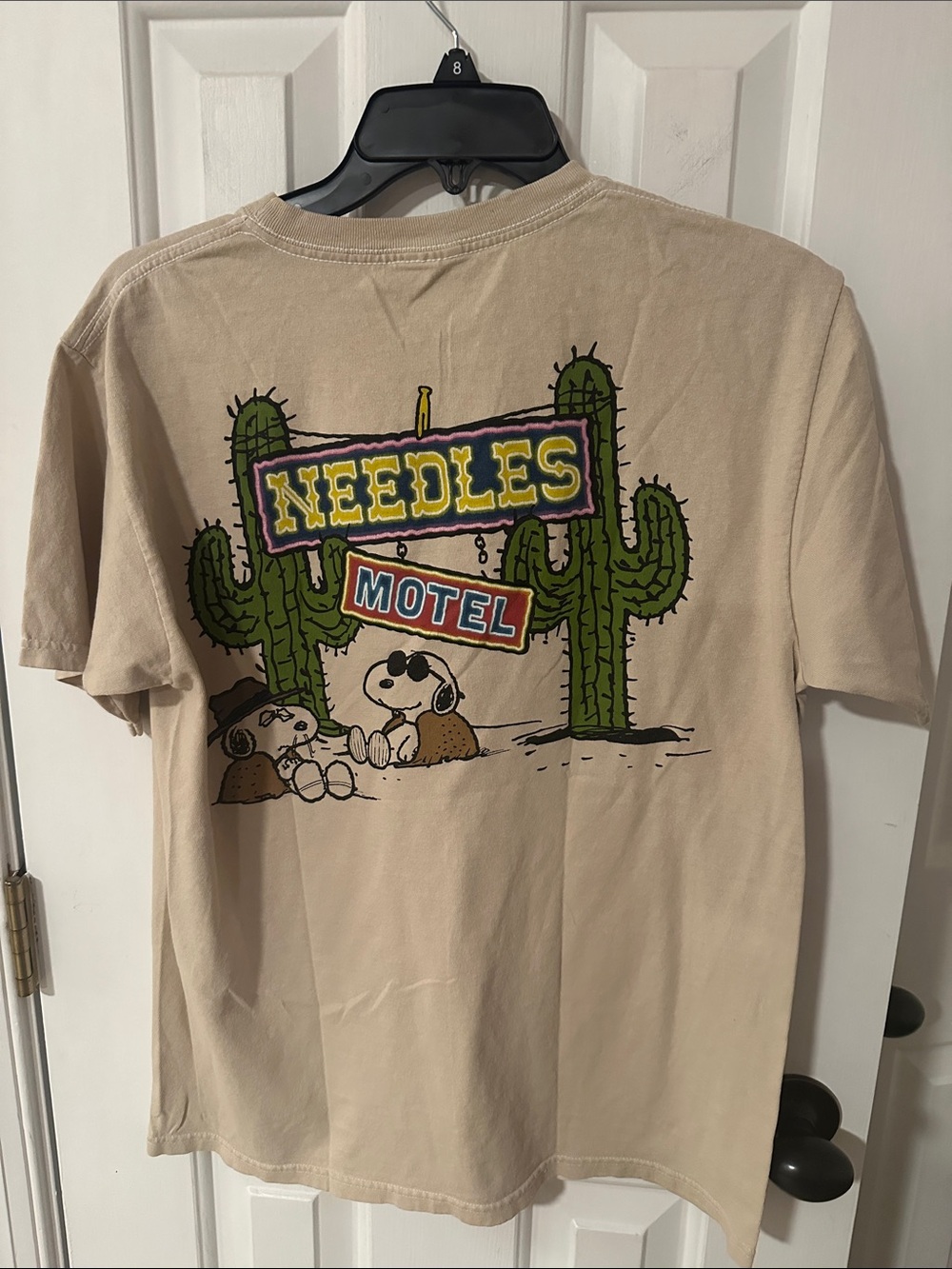 Peanuts Snoopy Spike Woodstock Desert Hot Air Balloon T-Shirt Needles CA Size M - Picture 2 of 4
